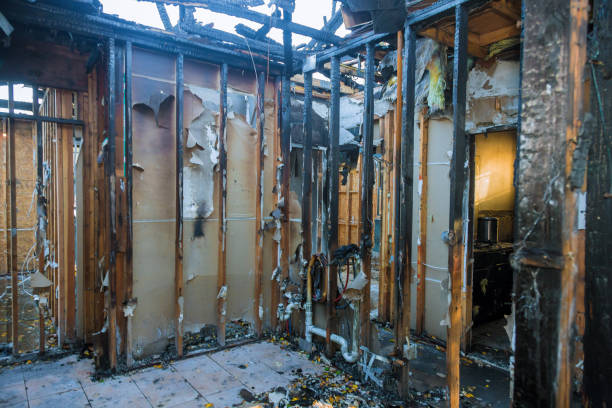 Professional Soot Cleanup technician working in La Harpe, IL